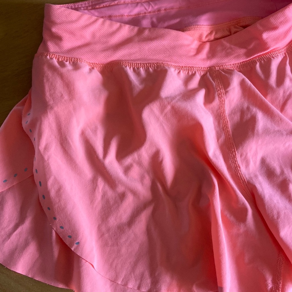 Bright orange/ peach lulu shorts